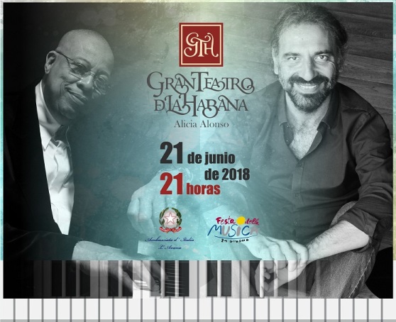 Formidable concierto de Chucho Valdés y Stefano Bollani en el Gran Teatro de La Habana Formidable concierto de Chucho Valdés y Stefano Bollani en el Gran Teatro de La Habana